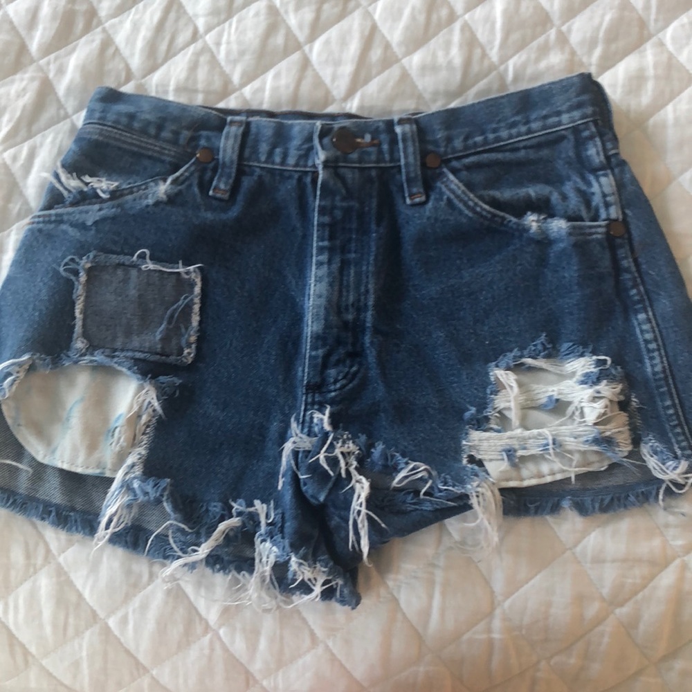 Denim shorts